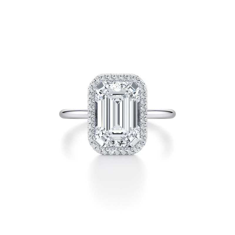 Alyssa Seamless Halo® Lab Diamond Engagement Ring image 61