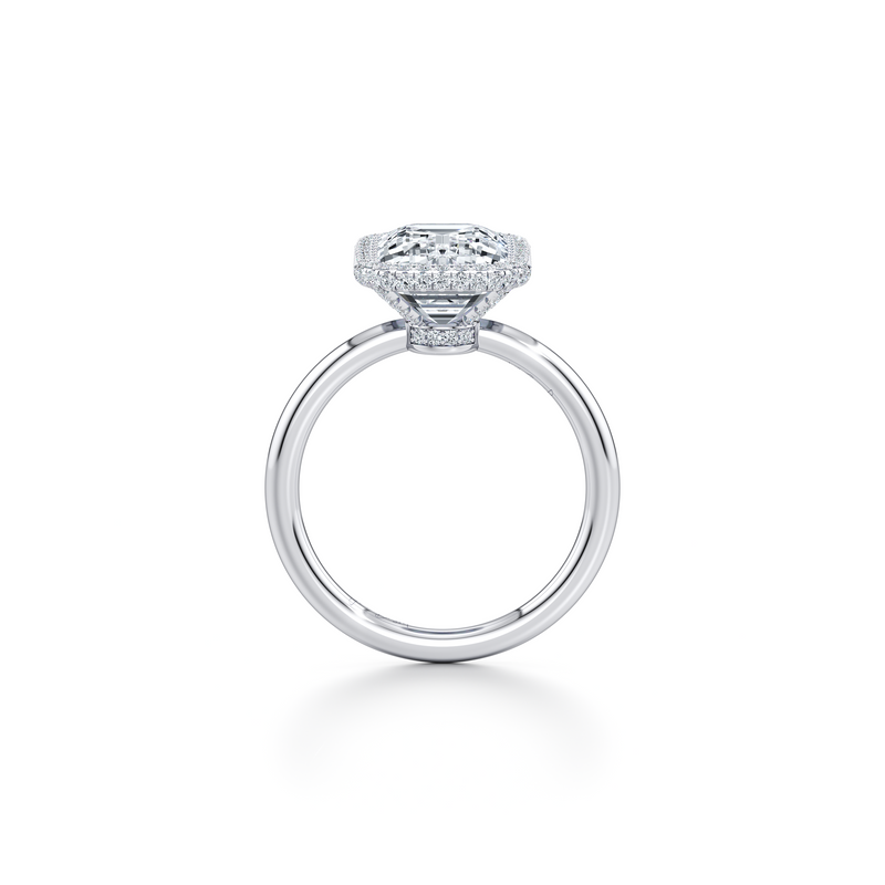 Alyssa Seamless Halo® Lab Diamond Engagement Ring image 64