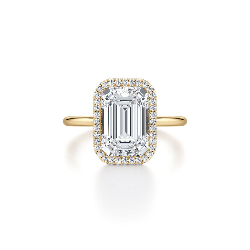 Alyssa Seamless Halo® Lab Diamond Engagement Ring image 66