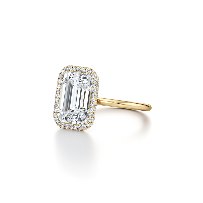 Alyssa Seamless Halo® Lab Diamond Engagement Ring image 67