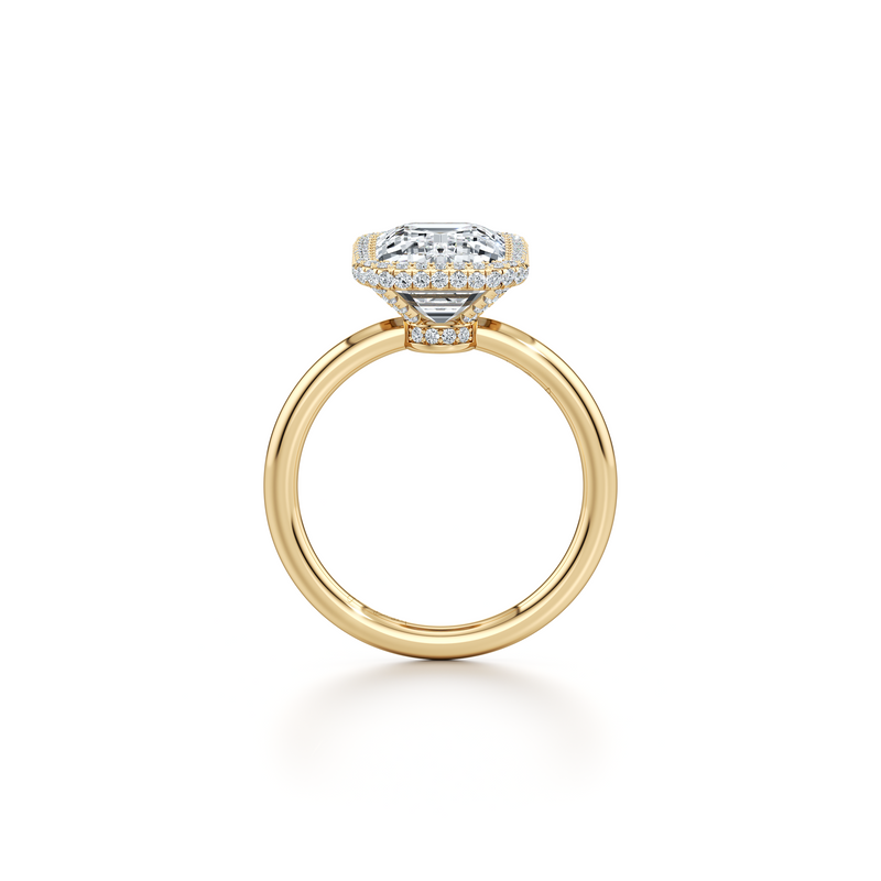 Alyssa Seamless Halo® Lab Diamond Engagement Ring image 69