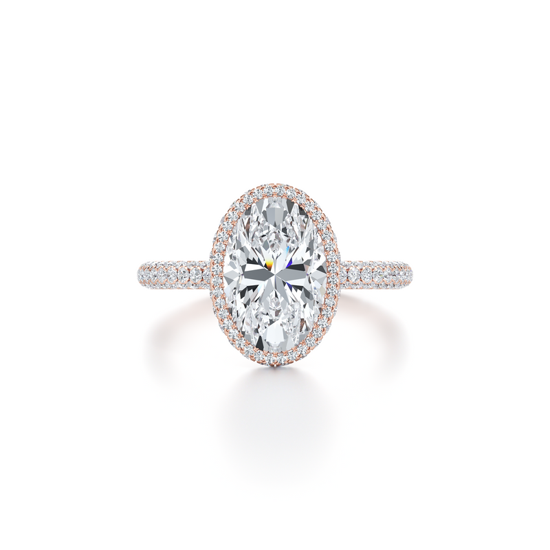 Alyssa Seamless Halo® Lab Diamond Engagement Ring image 111