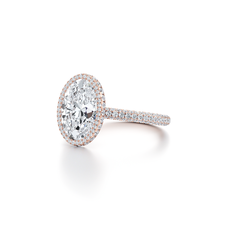 Alyssa Seamless Halo® Lab Diamond Engagement Ring image 112