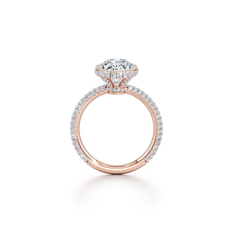 Alyssa Seamless Halo® Lab Diamond Engagement Ring image 114
