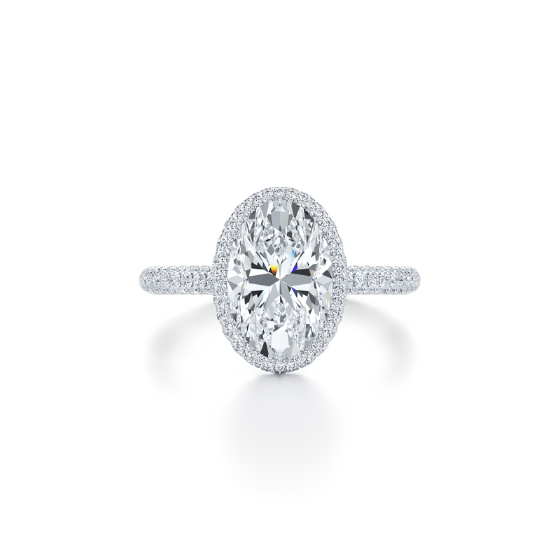 Alyssa Seamless Halo® Lab Diamond Engagement Ring image 101