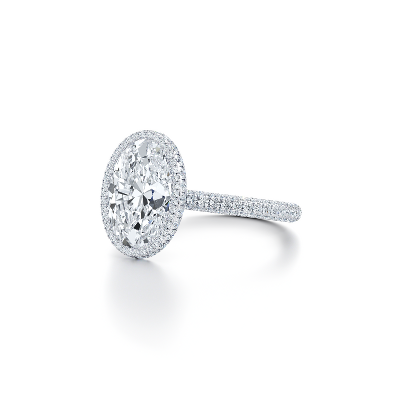 Alyssa Seamless Halo® Lab Diamond Engagement Ring image 102
