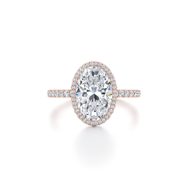 Alyssa Seamless Halo® Lab Diamond Engagement Ring image 31