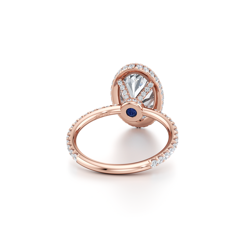 Alyssa Seamless Halo® Lab Diamond Engagement Ring image 33