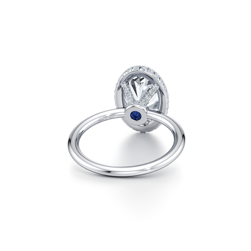 Alyssa Seamless Halo® Lab Diamond Engagement Ring image 43