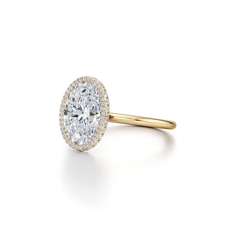 Alyssa Seamless Halo® Lab Diamond Engagement Ring image 47