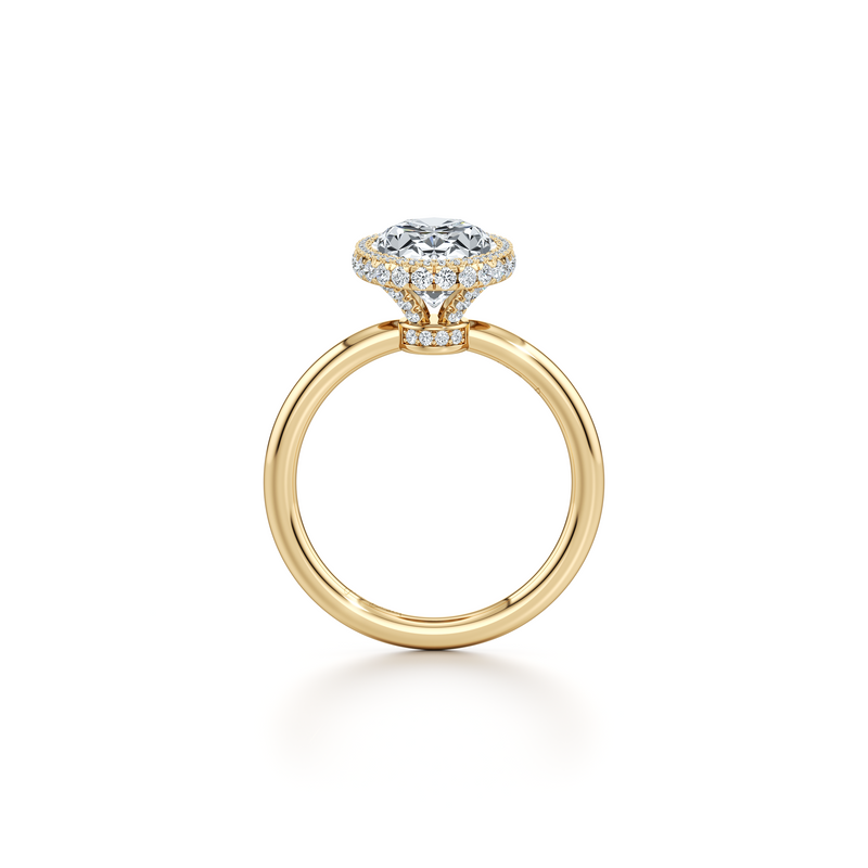 Alyssa Seamless Halo® Lab Diamond Engagement Ring image 49