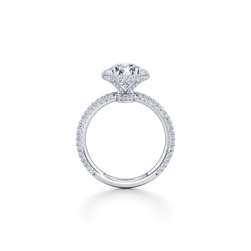 Alyssa Seamless Halo® Lab Diamond Engagement Ring image 64