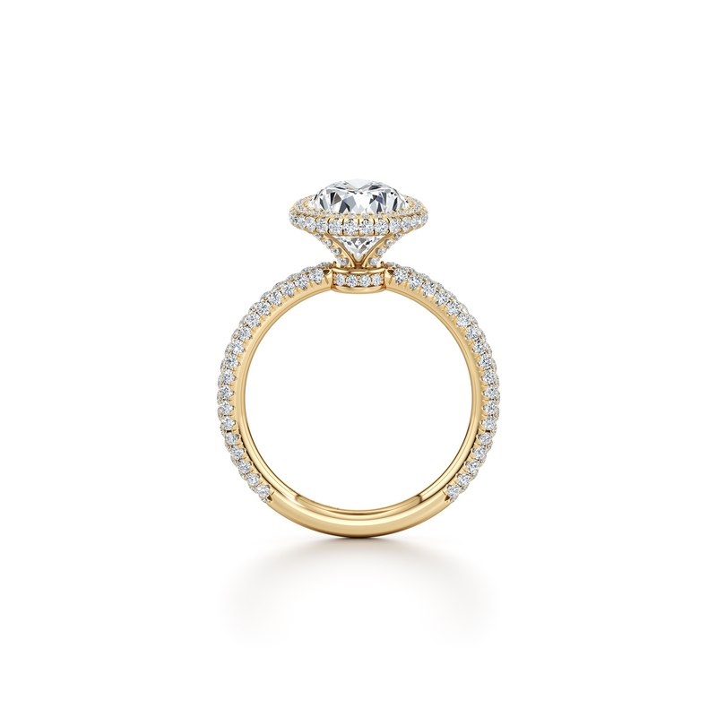 Alyssa Seamless Halo® Lab Diamond Engagement Ring image 69