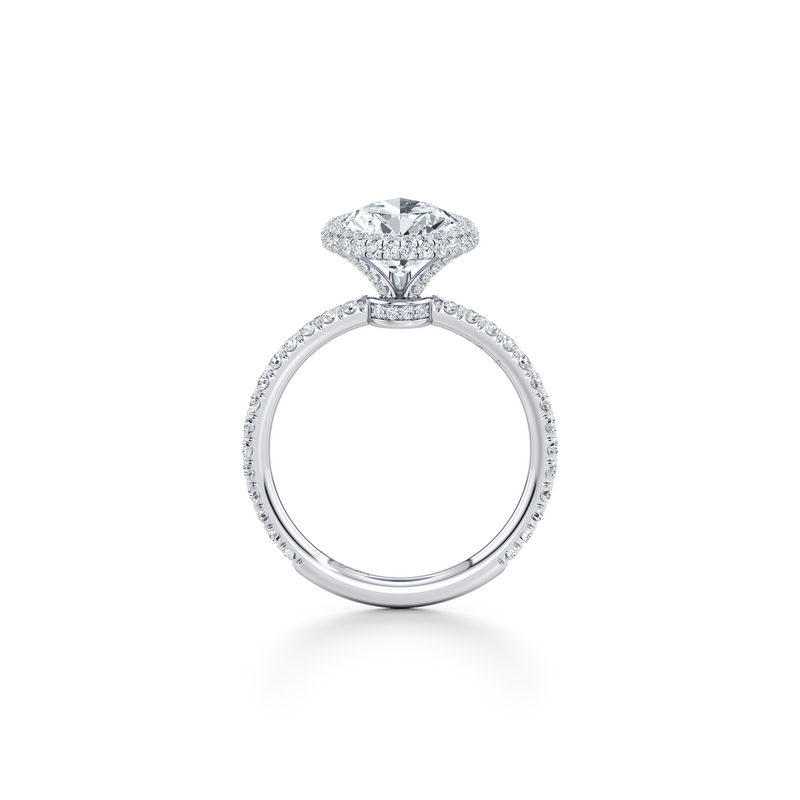 Alyssa Seamless Halo® Lab Diamond Engagement Ring image 84