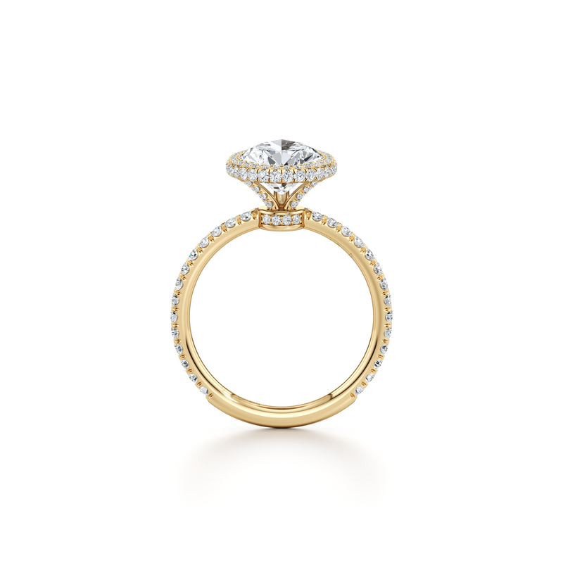 Alyssa Seamless Halo® Lab Diamond Engagement Ring image 89