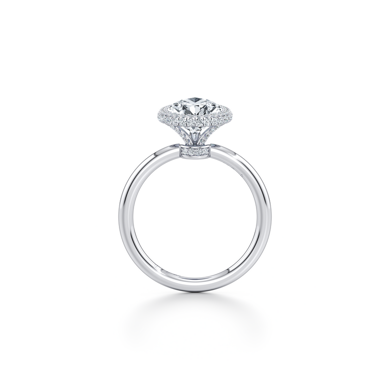 Alyssa Seamless Halo® Lab Diamond Engagement Ring image 84