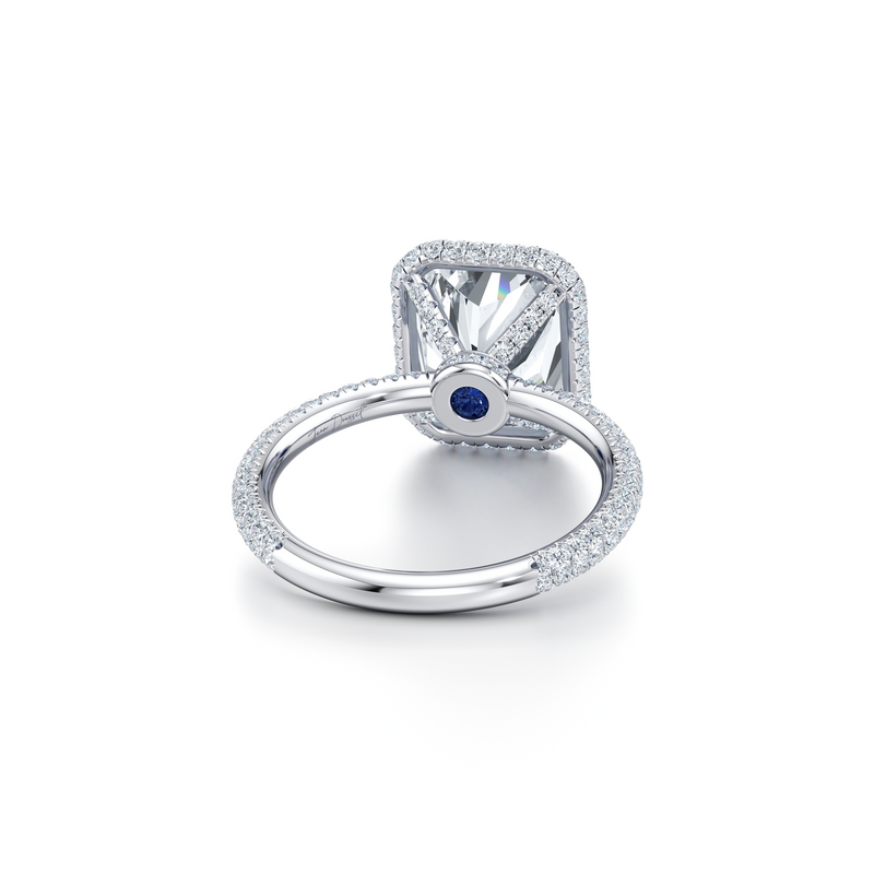 Alyssa Seamless Halo® Lab Diamond Engagement Ring image 23