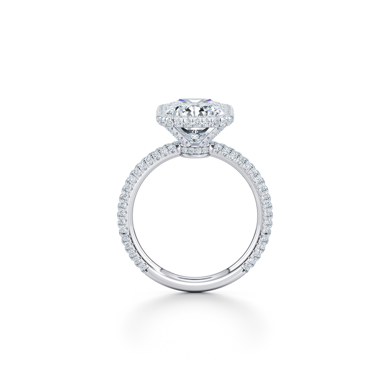 Alyssa Seamless Halo® Lab Diamond Engagement Ring image 24