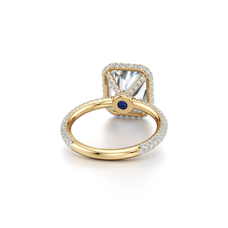 Alyssa Seamless Halo® Lab Diamond Engagement Ring image 28