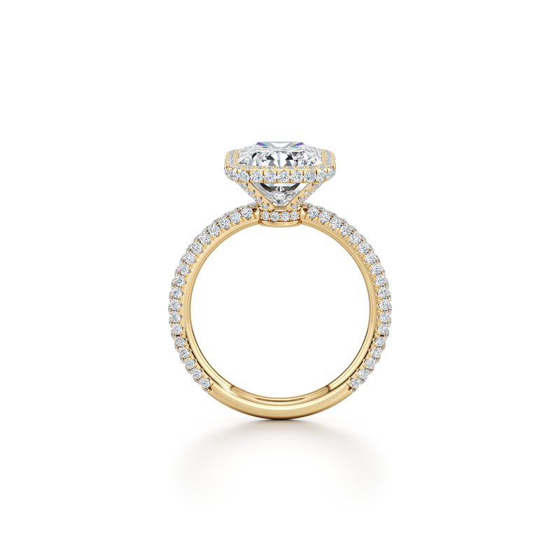 Alyssa Seamless Halo® Lab Diamond Engagement Ring image 29