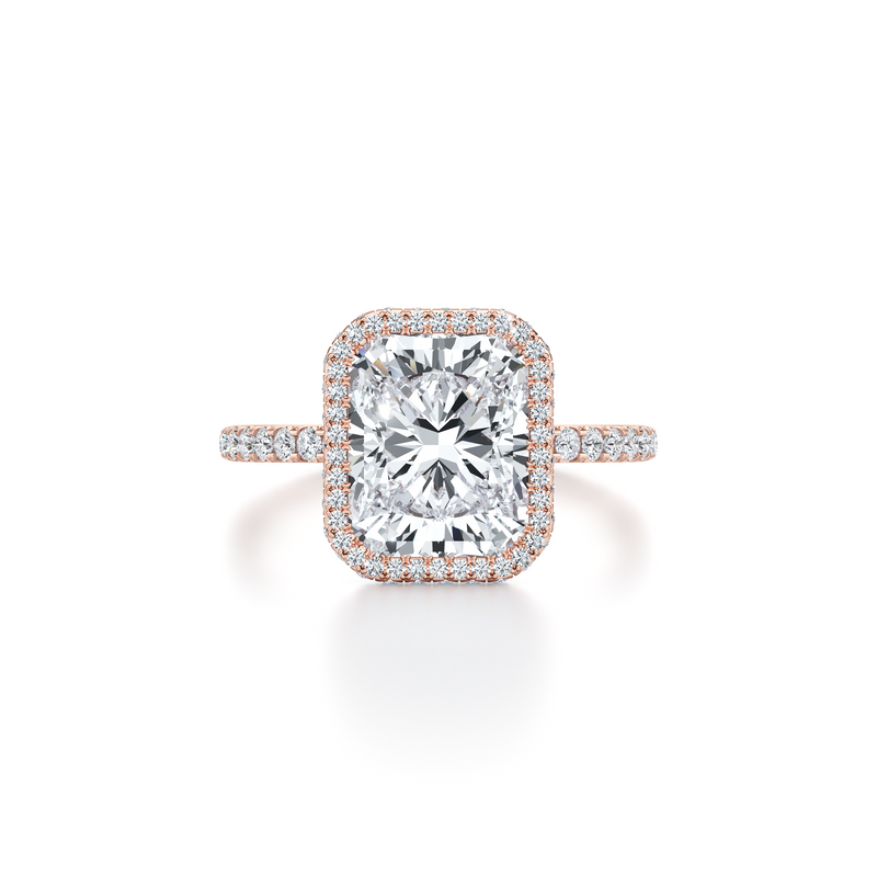 Alyssa Seamless Halo® Lab Diamond Engagement Ring image 111