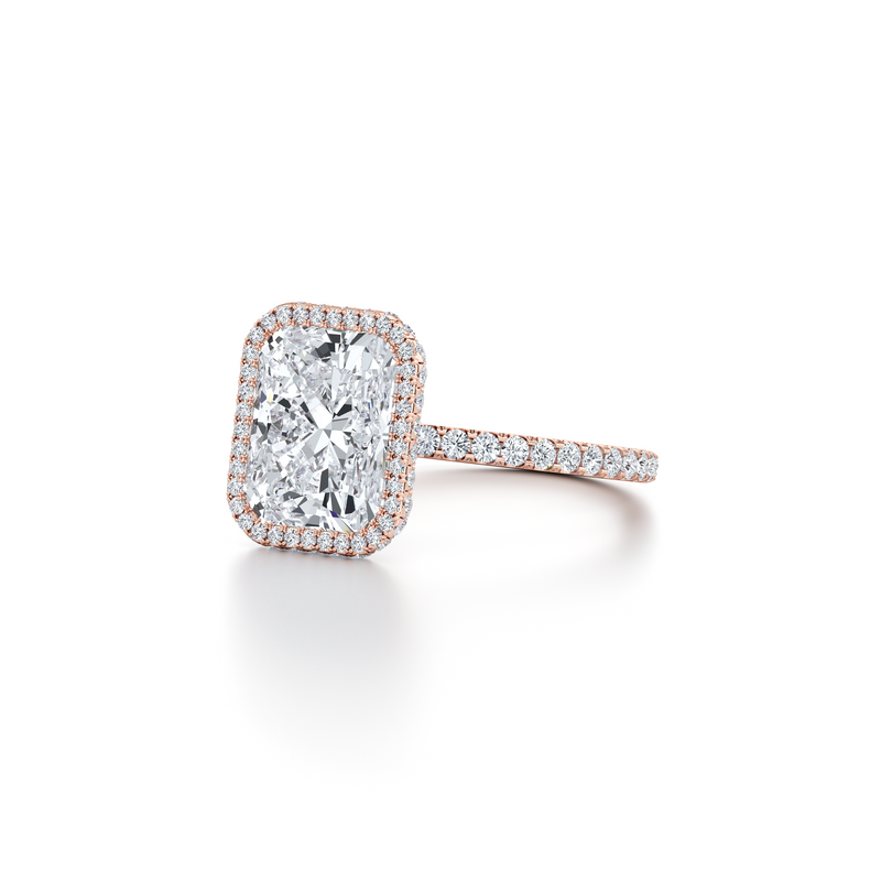 Alyssa Seamless Halo® Lab Diamond Engagement Ring image 112