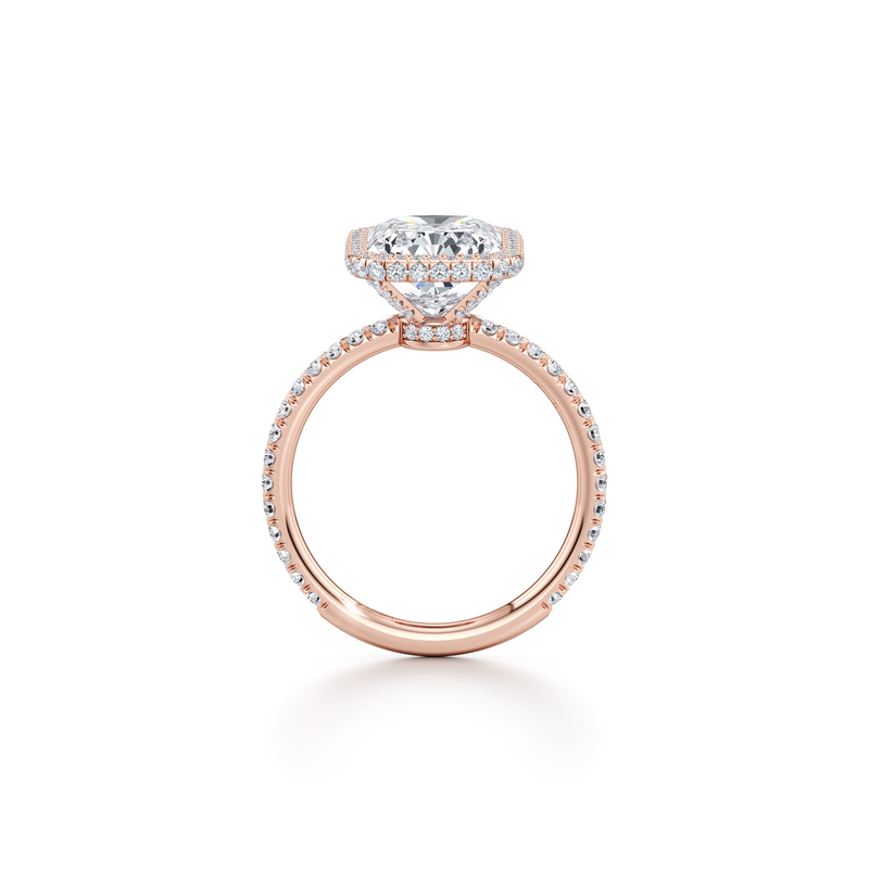 Alyssa Seamless Halo® Lab Diamond Engagement Ring image 114