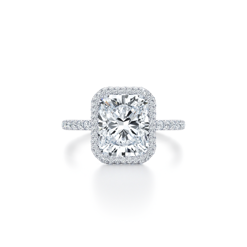 Alyssa Seamless Halo® Lab Diamond Engagement Ring image 101