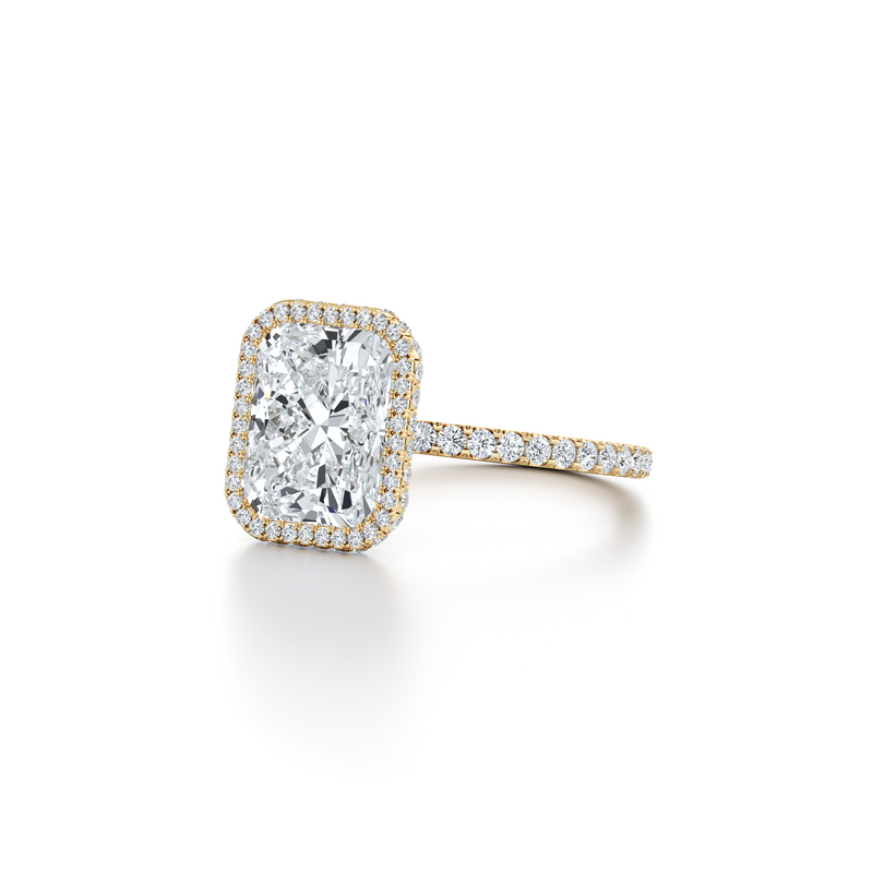 Alyssa Seamless Halo® Lab Diamond Engagement Ring image 107