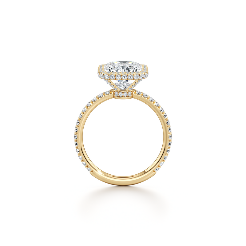 Alyssa Seamless Halo® Lab Diamond Engagement Ring image 109