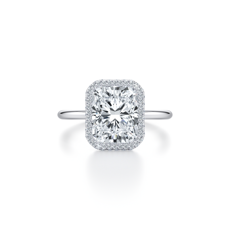 Alyssa Seamless Halo® Lab Diamond Engagement Ring image 101