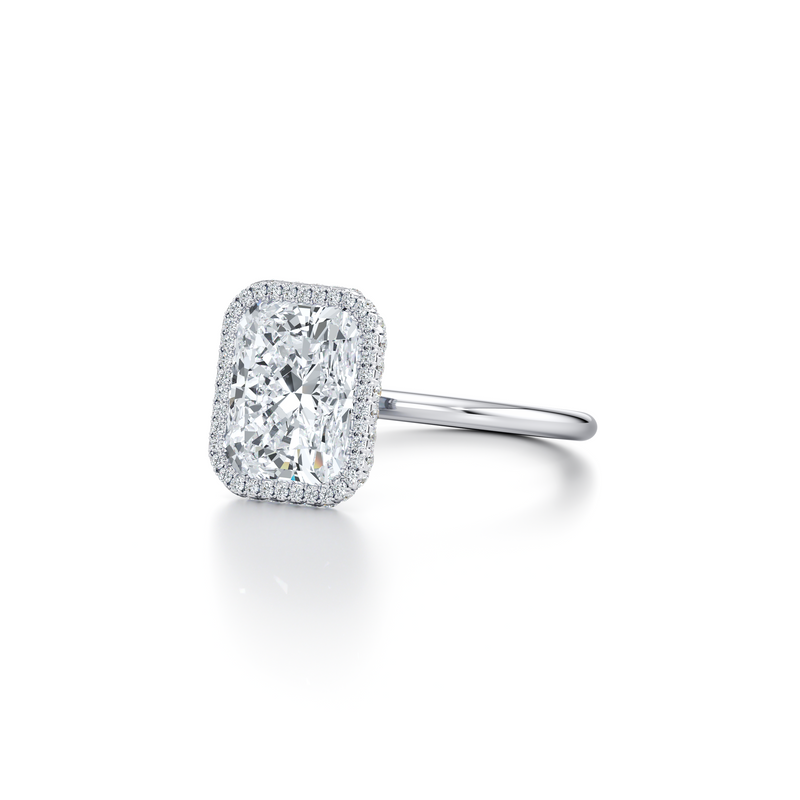 Alyssa Seamless Halo® Lab Diamond Engagement Ring image 102