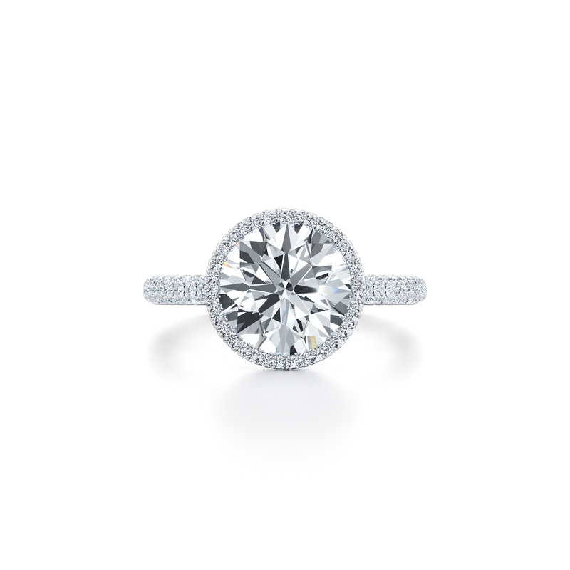 Alyssa Seamless Halo® Lab Diamond Engagement Ring image 41