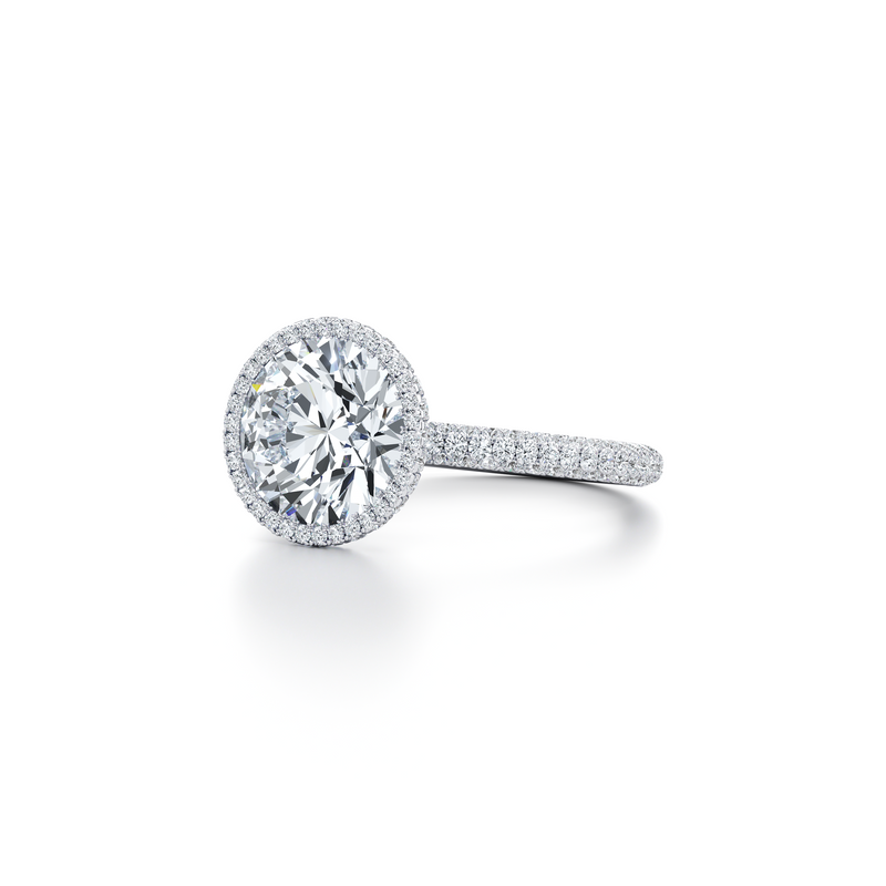 Alyssa Seamless Halo® Lab Diamond Engagement Ring image 42