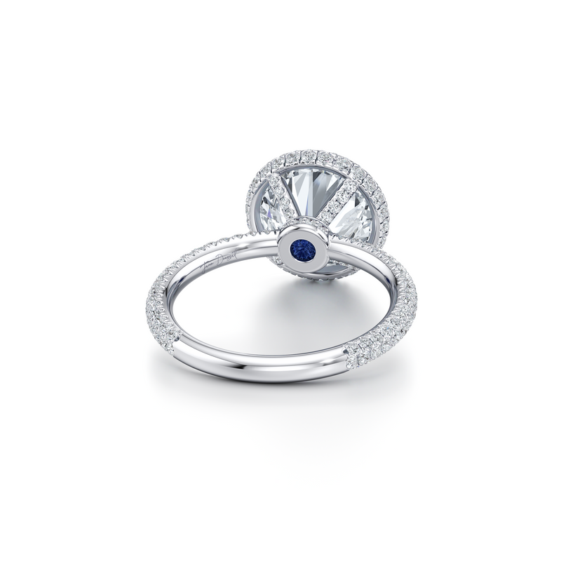 Alyssa Seamless Halo® Lab Diamond Engagement Ring image 43