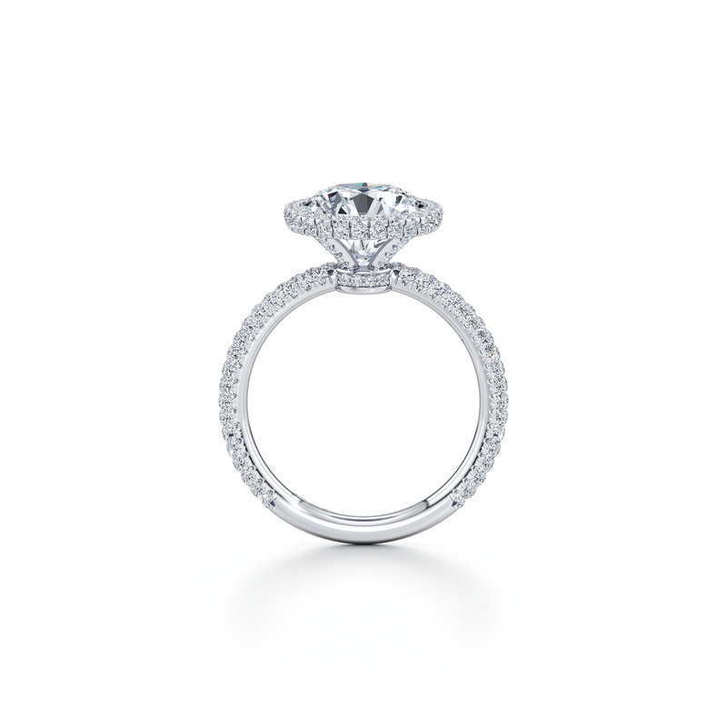 Alyssa Seamless Halo® Lab Diamond Engagement Ring image 44
