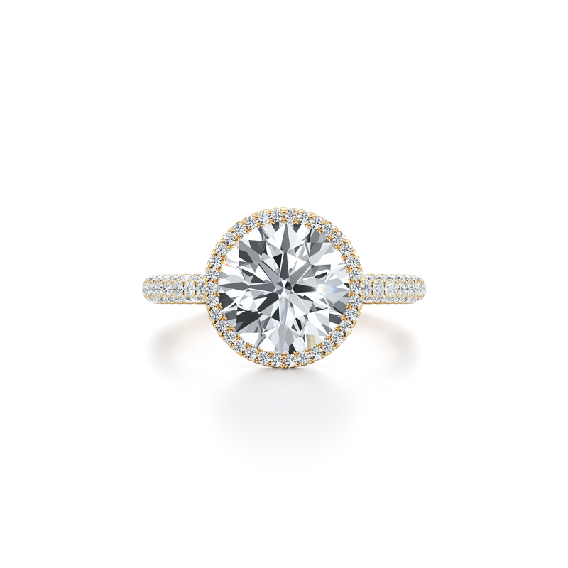 Alyssa Seamless Halo® Lab Diamond Engagement Ring image 46