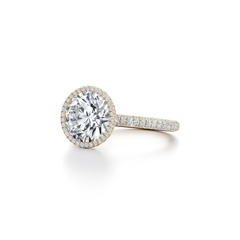 Alyssa Seamless Halo® Lab Diamond Engagement Ring image 47