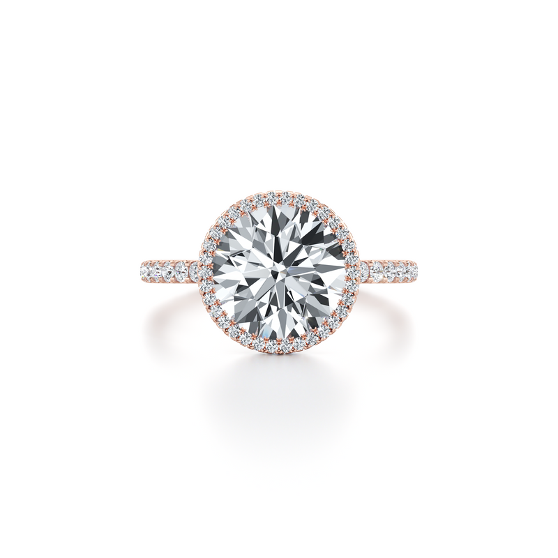 Alyssa Seamless Halo® Lab Diamond Engagement Ring image 11