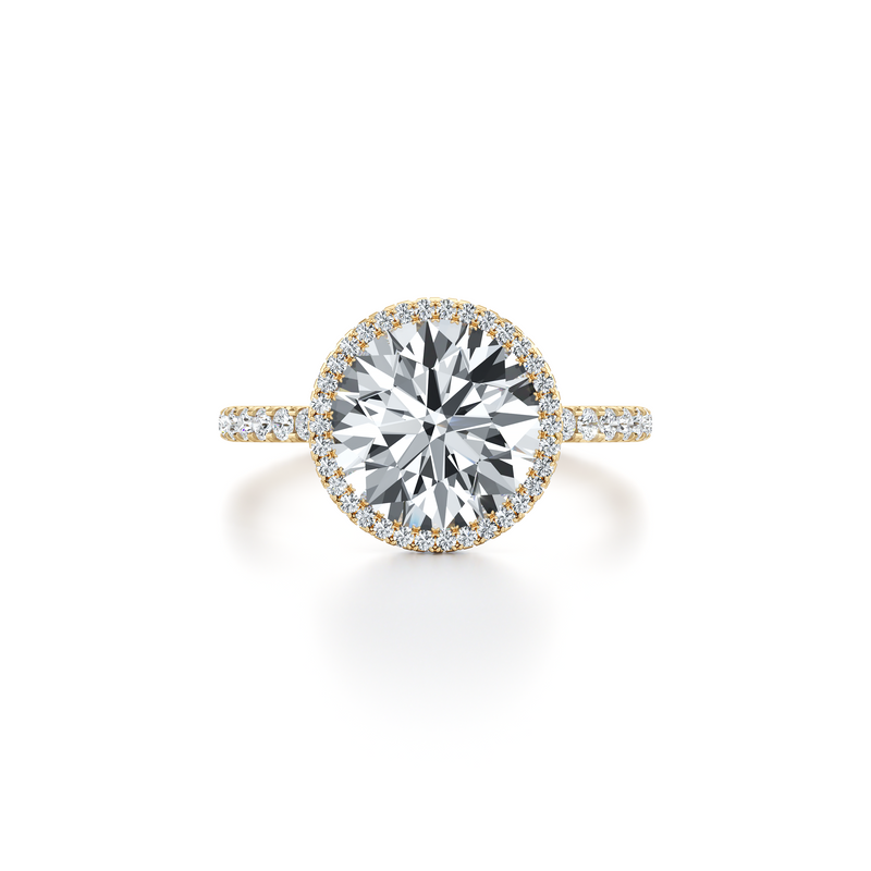 Alyssa Seamless Halo® Lab Diamond Engagement Ring image 6