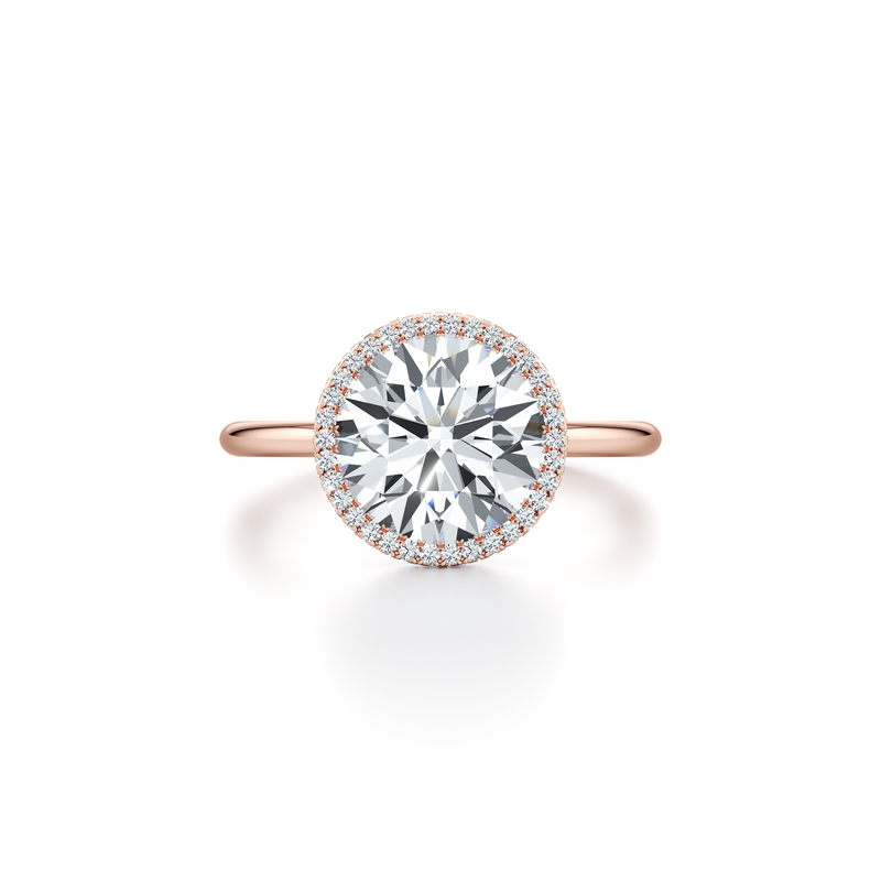 Alyssa Seamless Halo® Lab Diamond Engagement Ring image 11