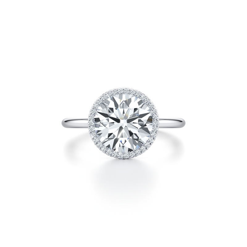 Alyssa Seamless Halo® Lab Diamond Engagement Ring image 1