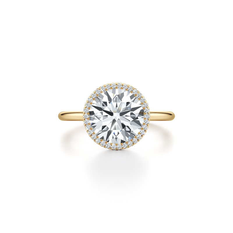 Alyssa Seamless Halo® Lab Diamond Engagement Ring image 6