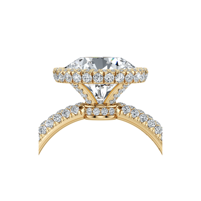 Alyssa Seamless Halo® Lab Diamond Engagement Ring image 49