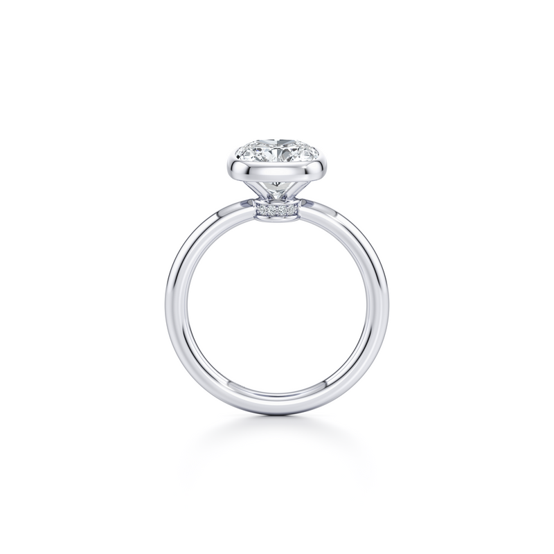 Audrey Bezel Solitaire Lab Diamond Engagement Ring image 44