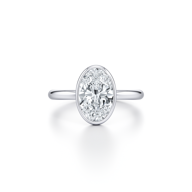 Audrey Bezel Solitaire Lab Diamond Engagement Ring image 21