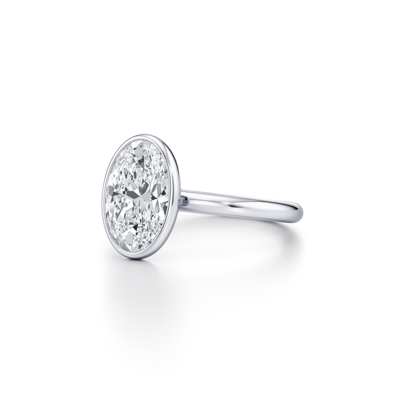 Audrey Bezel Solitaire Lab Diamond Engagement Ring image 22