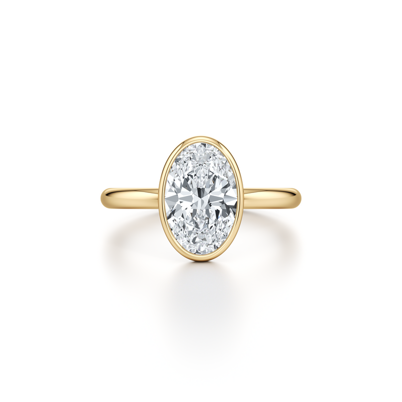 Audrey Bezel Solitaire Lab Diamond Engagement Ring image 26