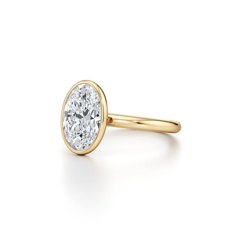 Audrey Bezel Solitaire Lab Diamond Engagement Ring image 27