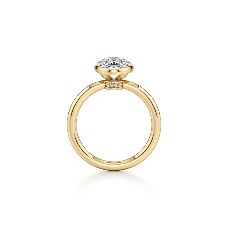 Audrey Bezel Solitaire Lab Diamond Engagement Ring image 29